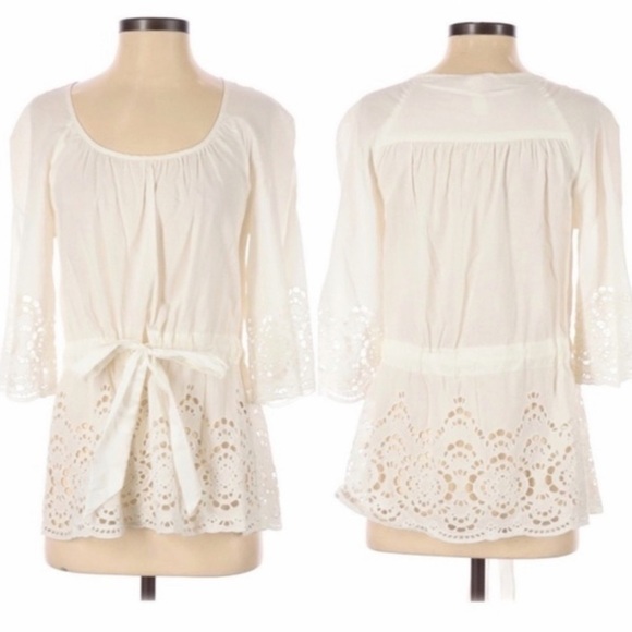 FLOREAT by‎ ANTHROPOLOGIE NWOT Nana’s Doily Top - Picture 2 of 7